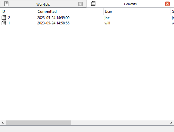 Commits